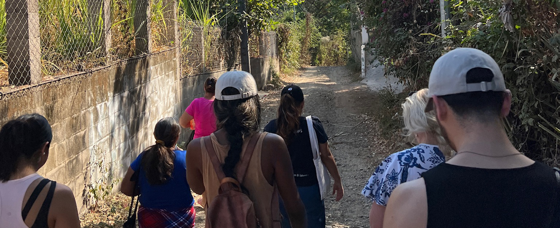 Loyola Nursing students walk in El Salvador